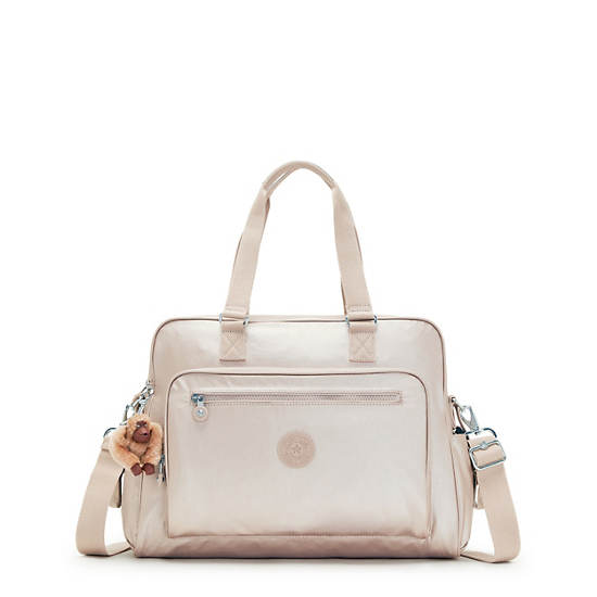 Plecaki Kipling Alanna Klasyczne Metallic Diaper Bag Beżowe | PL 1977VR